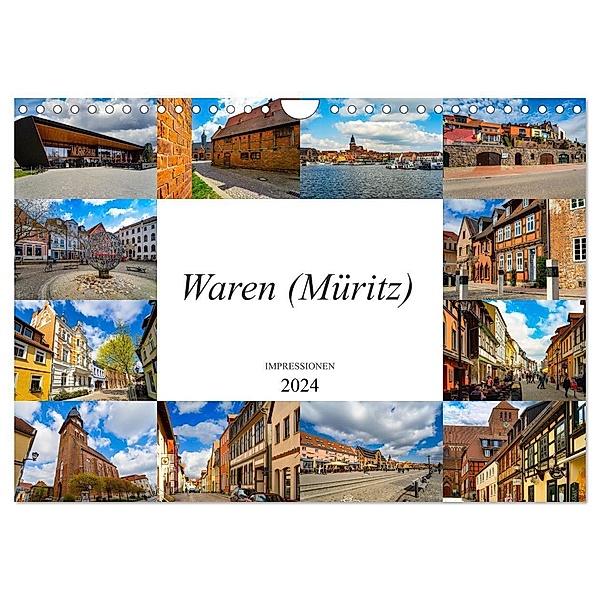 Waren Müritz Impressionen (Wandkalender 2024 DIN A4 quer), CALVENDO Monatskalender, Dirk Meutzner