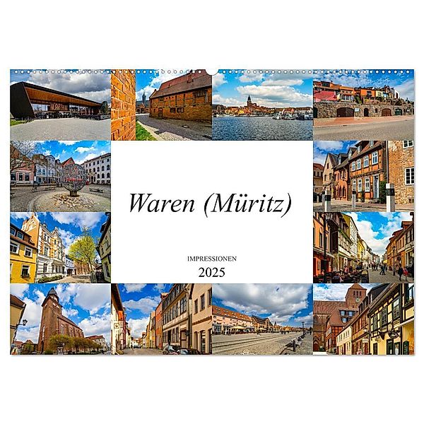 Waren Müritz Impressionen (Wandkalender 2025 DIN A2 quer), CALVENDO Monatskalender, Calvendo, Dirk Meutzner
