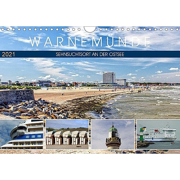 Warnemünde - Sehnsuchtsort an der Ostsee (Wandkalender 2021 DIN A4 quer), Holger Felix