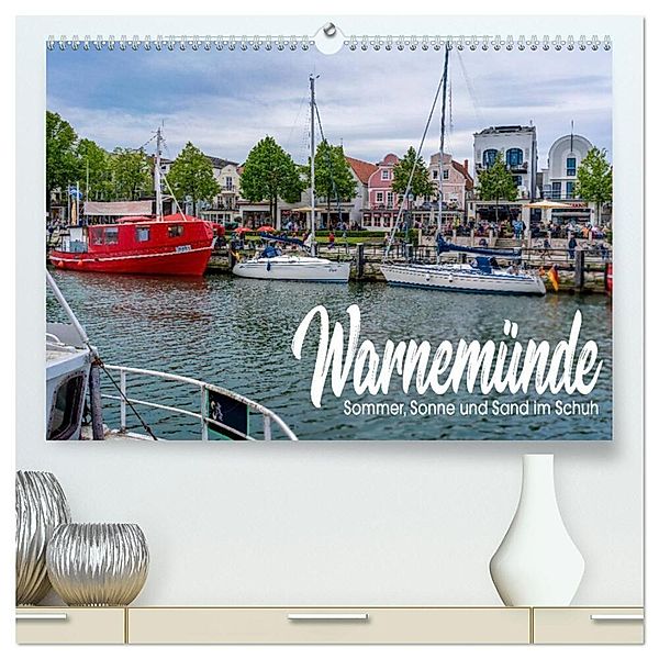 Warnemünde - Sommer, Sonne und Sand im Schuh (hochwertiger Premium Wandkalender 2024 DIN A2 quer), Kunstdruck in Hochglanz, Gunnar Freise (lenshiker@gmail.com)