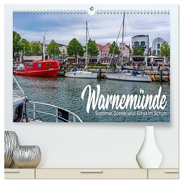 Warnemünde - Sommer, Sonne und Sand im Schuh (hochwertiger Premium Wandkalender 2025 DIN A2 quer), Kunstdruck in Hochglanz, Calvendo, Gunnar Freise (lenshiker@gmail.com)