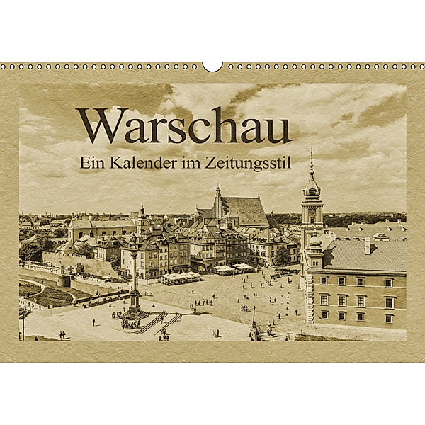 Warschau - Ein Kalender im Zeitungsstil (Wandkalender 2019 DIN A3 quer), Gunter Kirsch