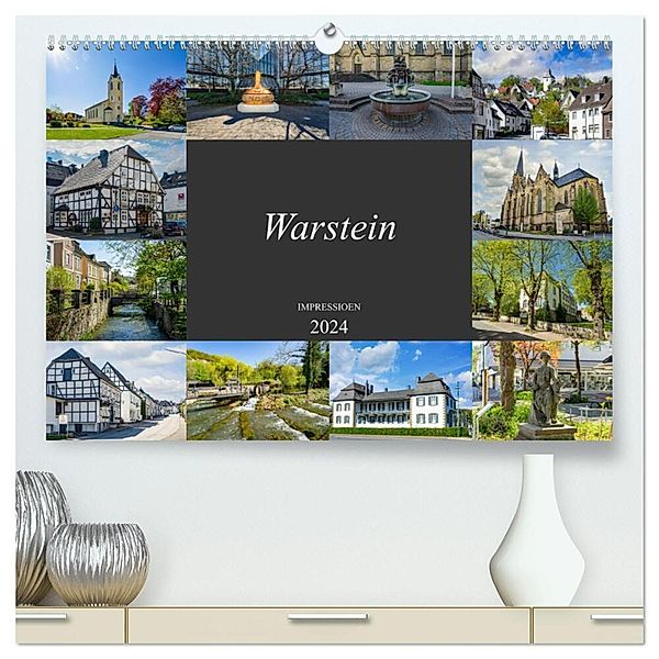 Warstein Impressionen (hochwertiger Premium Wandkalender 2024 DIN A2 quer), Kunstdruck in Hochglanz, Dirk Meutzner