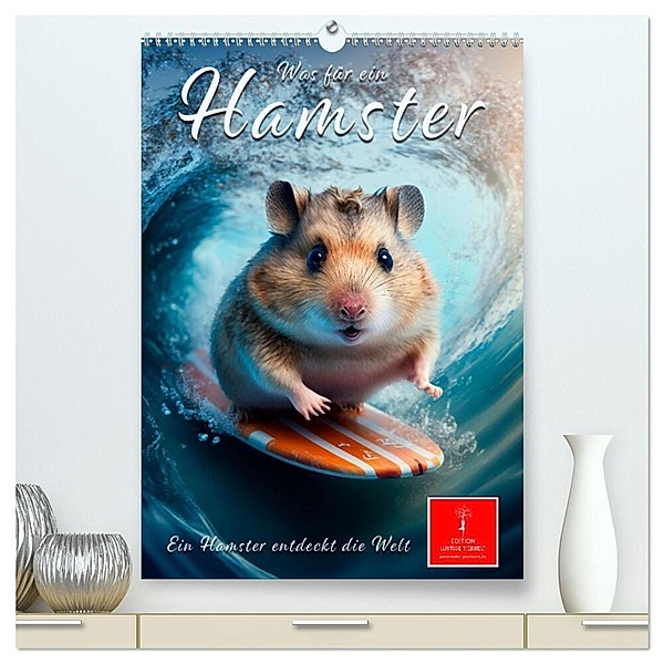 Was für ein Hamster (hochwertiger Premium Wandkalender 2024 DIN A2 hoch), Kunstdruck in Hochglanz, Peter Roder