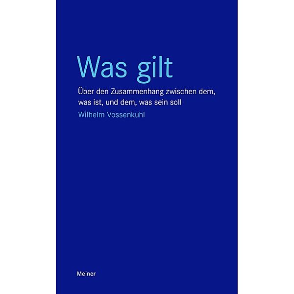 Was gilt / Blaue Reihe, Wilhelm Vossenkuhl