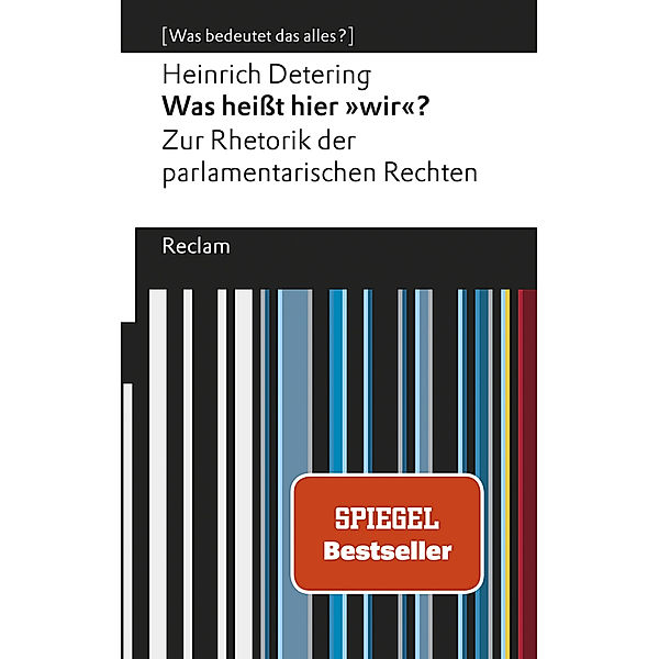 Was heißt hier wir?, Heinrich Detering