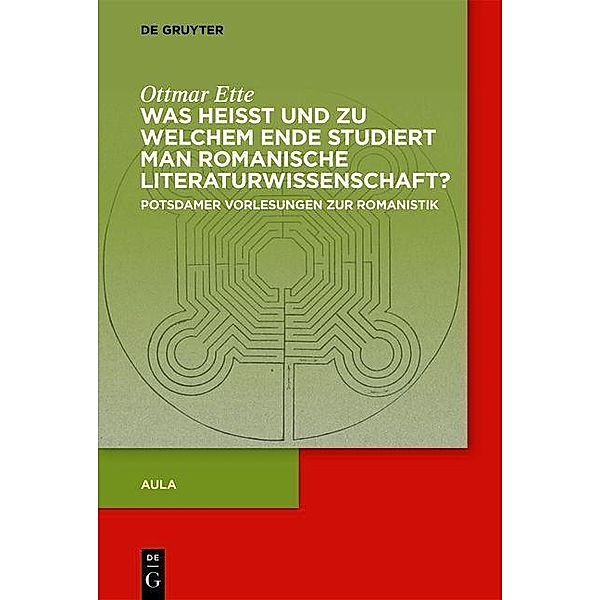 Was heisst und zu welchem Ende studiert man romanische Literaturwissenschaft?, Ottmar Ette