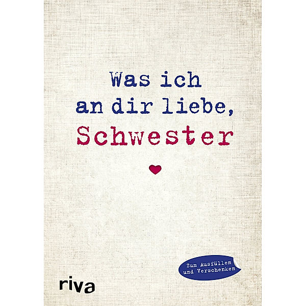 Was ich an dir liebe, Schwester, Alexandra Reinwarth