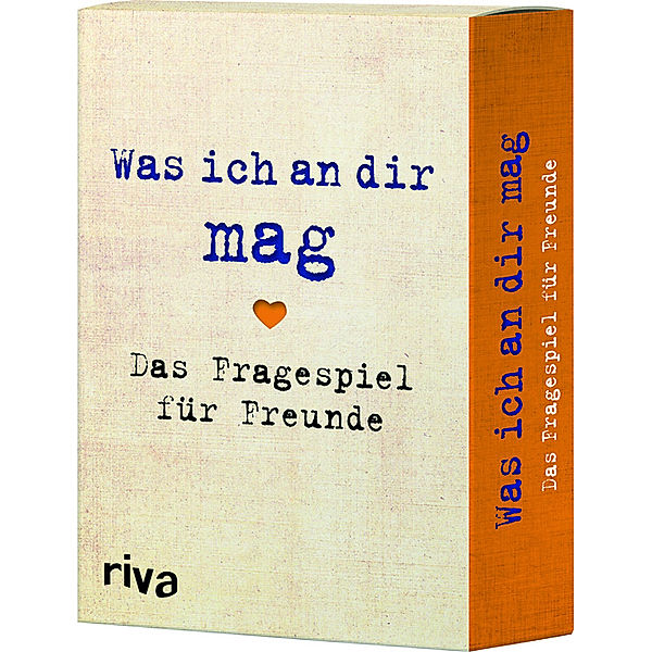 riva Verlag Was ich an dir mag - Das Fragespiel für Freunde (Spiel), Alexandra Reinwarth