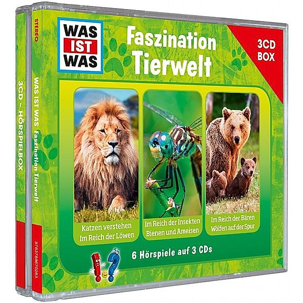 WAS IST WAS Hörspiel: Was ist was Hörspielbox: Faszination Tierwelt,Audio-CD, Matthias Falk, Kurt Haderer, Manfred Baur
