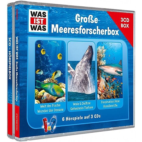 Was ist was Hörspielbox: Große Meeresforscher-Box (3 CDs), Manfred Baur, Kurt Haderer, Matthias Falk