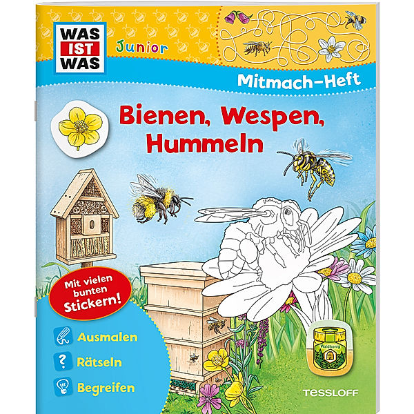 WAS IST WAS Junior Mitmach-Heft Bienen, Wespen, Hummeln