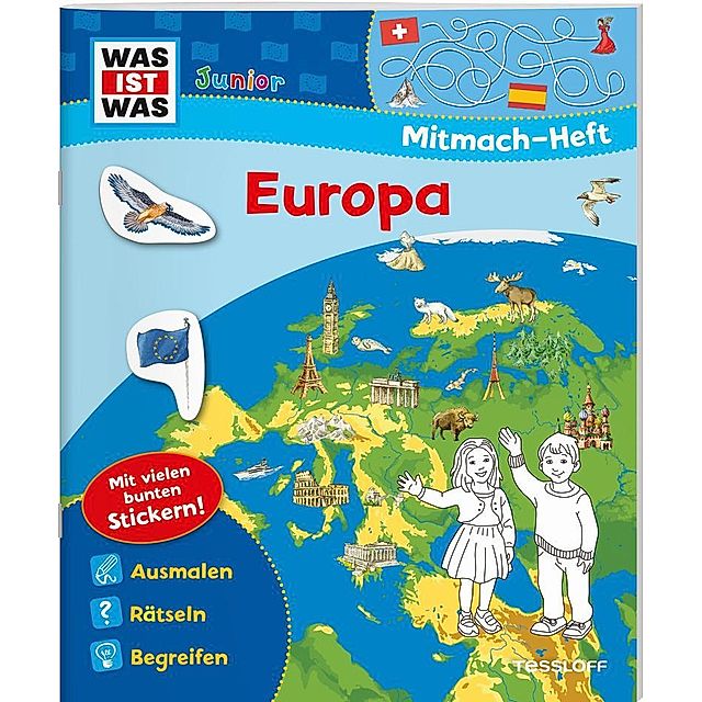 WAS IST WAS Junior Mitmach-Heft. Europa. Buch - Weltbild.de