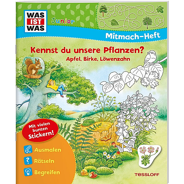 WAS IST WAS Junior Mitmach-Heft. Kennst du unsere Pflanzen?