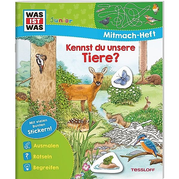 WAS IST WAS Junior Mitmach-Heft Kennst du unsere Tiere?, Tatjana Marti