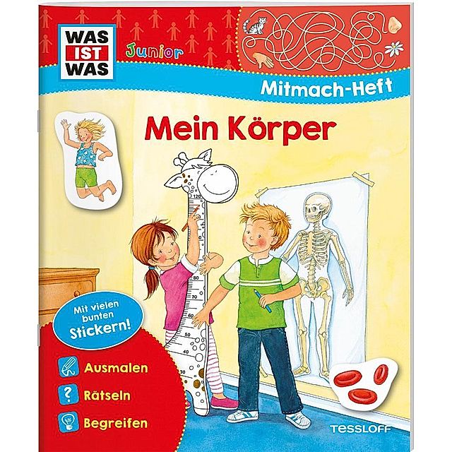 WAS IST WAS Junior Mitmach-Heft Mein Körper Buch versandkostenfrei
