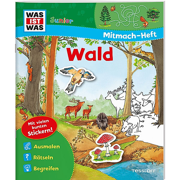 WAS IST WAS Junior Mitmach-Heft Wald, Birgit Bondarenko, Sabine Schuck