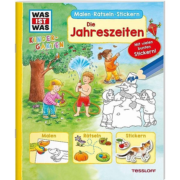 WAS IST WAS Kindergarten Malen Rätseln Stickern Die Jahreszeiten, Sabine Schuck