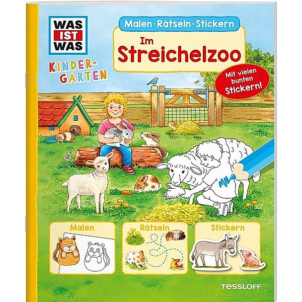 WAS IST WAS Kindergarten Malen Rätseln Stickern Im Streichelzoo, Ida Schuhmann