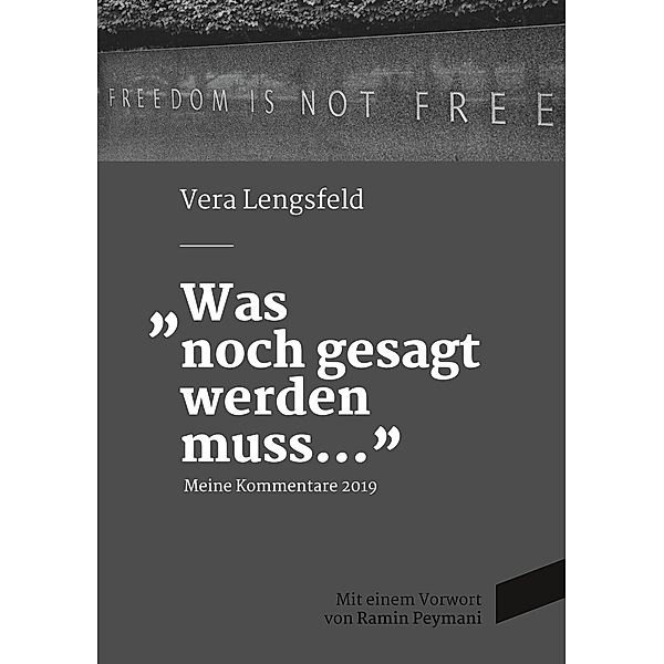 Was noch gesagt werden muss, Vera Lengsfeld