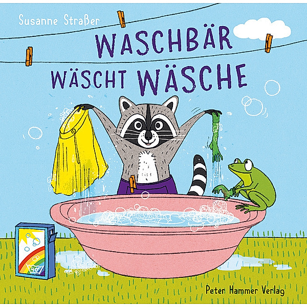 Waschbär wäscht Wäsche, Susanne Straßer