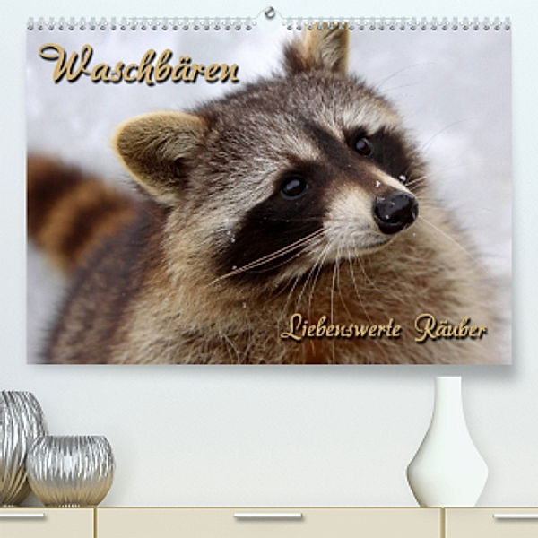 Waschbären (Premium, hochwertiger DIN A2 Wandkalender 2022, Kunstdruck in Hochglanz), Martina Berg