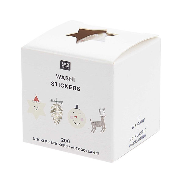 RICO DESIGN Washi-Sticker I LOVE CHRISTMAS 200er