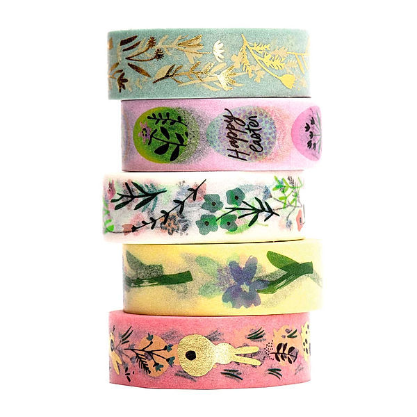 RICO DESIGN Washi-Tape BUNNY HOP 5er-Set