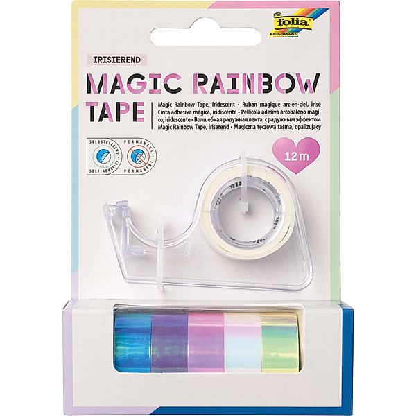 folia Washi-Tape MAGIC RAINBOW 6 Rollen