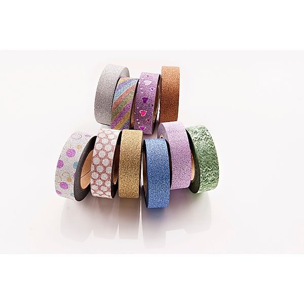 Washi-Tapes Glitter, 10er-Set