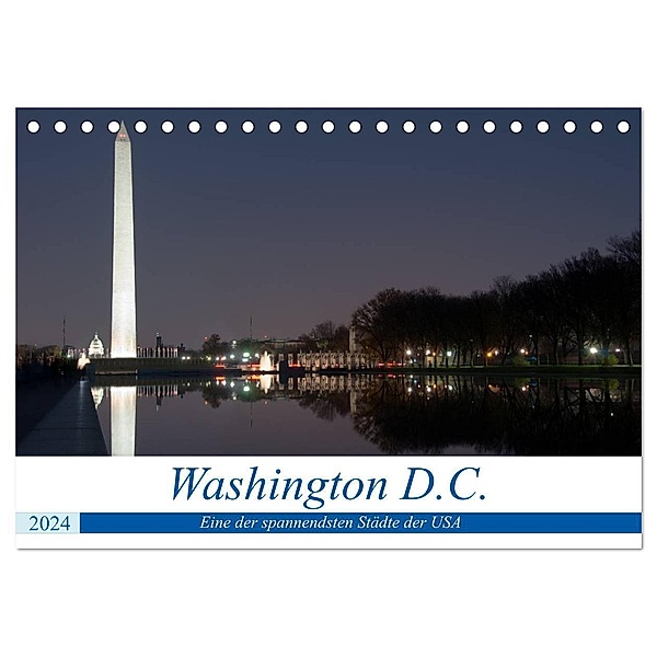 Washington D.C. (Tischkalender 2024 DIN A5 quer), CALVENDO Monatskalender, Borg Enders