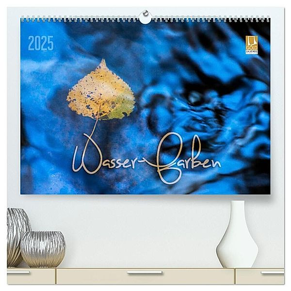 Wasser-Farben (hochwertiger Premium Wandkalender 2025 DIN A2 quer), Kunstdruck in Hochglanz, Calvendo, Heike Odermatt