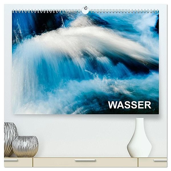 Wasser (hochwertiger Premium Wandkalender 2024 DIN A2 quer), Kunstdruck in Hochglanz, Aguja