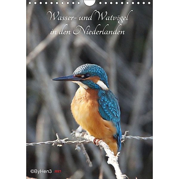 Wasser- und Watvögel in den Niederlanden (Wandkalender 2021 DIN A4 hoch), Hen3NatureFreak