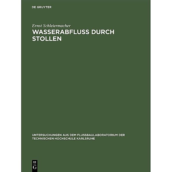 Wasserabfluss durch Stollen / Jahrbuch des Dokumentationsarchivs des österreichischen Widerstandes, Ernst Schleiermacher