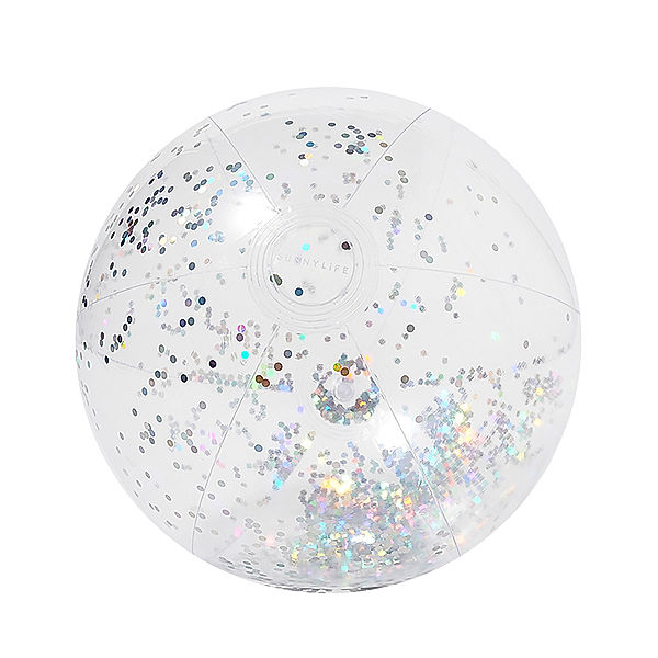 SUNNYLIFE Wasserball GLITTER (Ø35 cm) in silber