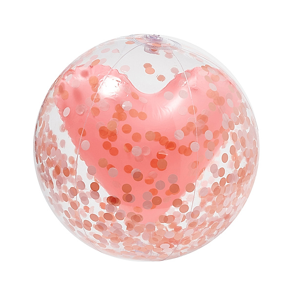 SUNNYLIFE Wasserball HEART 3D (Ø32 cm) in rosa