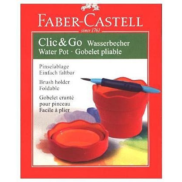 Wasserbecher CLIC&GO Rot