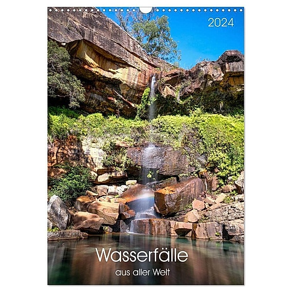 Wasserfälle aus aller Welt (Wandkalender 2024 DIN A3 hoch), CALVENDO Monatskalender, Christina Fink