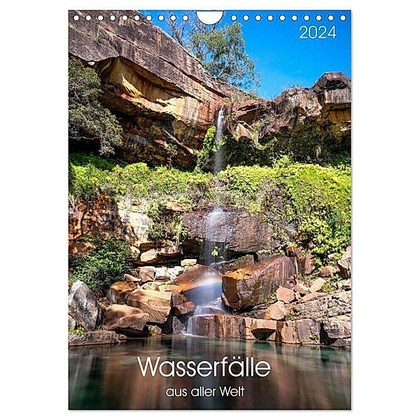 Wasserfälle aus aller Welt (Wandkalender 2024 DIN A4 hoch), CALVENDO Monatskalender, Christina Fink