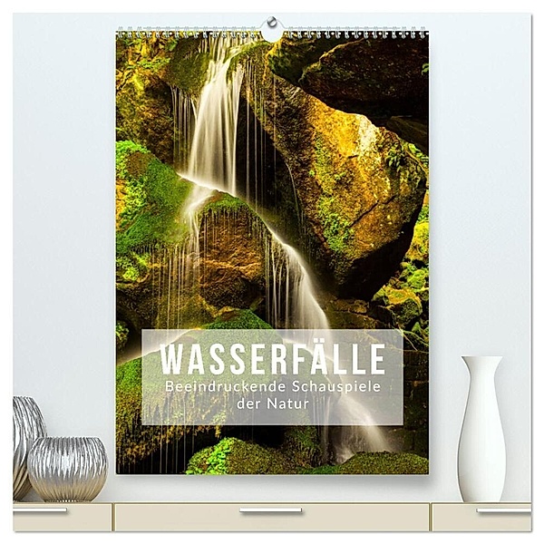 Wasserfälle. Beindruckende Schauspiele der Natur (hochwertiger Premium Wandkalender 2024 DIN A2 hoch), Kunstdruck in Hochglanz, Mikolaj Gospodarek