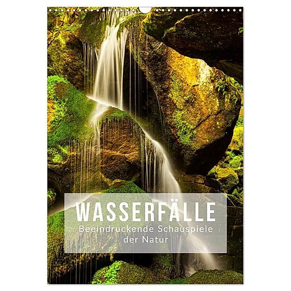 Wasserfälle. Beindruckende Schauspiele der Natur (Wandkalender 2024 DIN A3 hoch), CALVENDO Monatskalender, Mikolaj Gospodarek