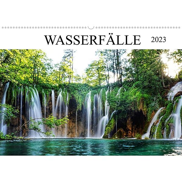 Wasserfälle - die schönsten Wasserfälle der Welt (Wandkalender 2023 DIN A2 quer), Franziska Hoppe