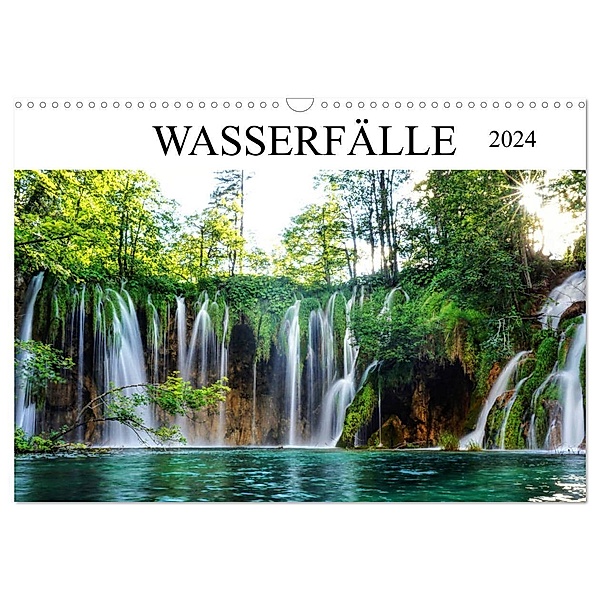Wasserfälle - die schönsten Wasserfälle der Welt (Wandkalender 2024 DIN A3 quer), CALVENDO Monatskalender, Franziska Hoppe
