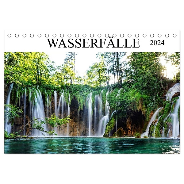 Wasserfälle - die schönsten Wasserfälle der Welt (Tischkalender 2024 DIN A5 quer), CALVENDO Monatskalender, Franziska Hoppe