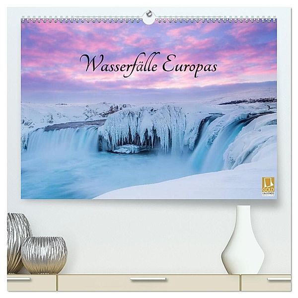 Wasserfälle Europas (hochwertiger Premium Wandkalender 2024 DIN A2 quer), Kunstdruck in Hochglanz, Markus van Hauten