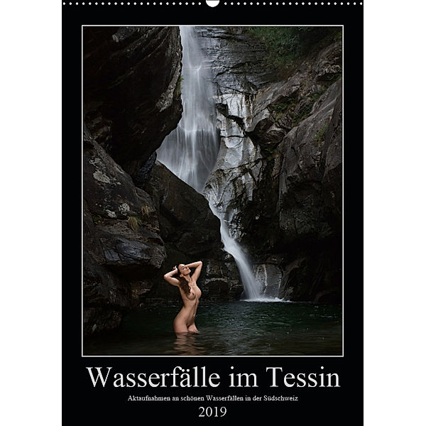 Wasserfälle im Tessin - Aktaufnahmen an schönen Wasserfällen in der Südschweiz (Wandkalender 2019 DIN A2 hoch), Martin Zurmühle