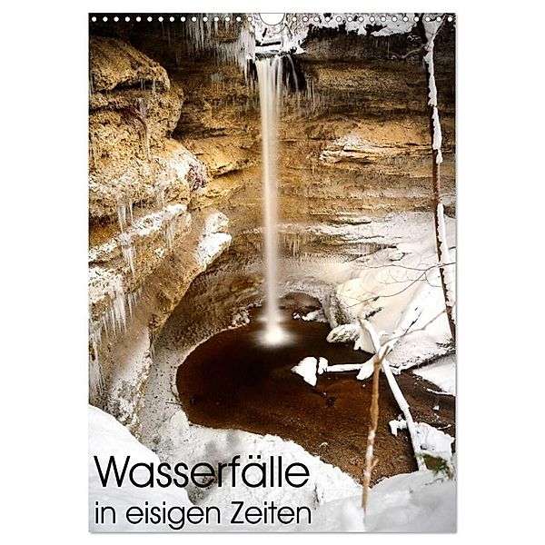 Wasserfälle in eisigen Zeiten (Wandkalender 2024 DIN A3 hoch), CALVENDO Monatskalender, Matthias Aigner