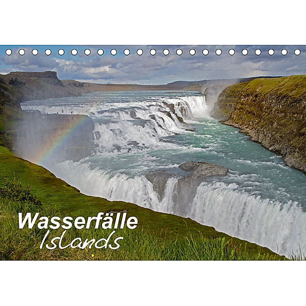 Wasserfälle Islands (Tischkalender 2019 DIN A5 quer), Leon Uppena