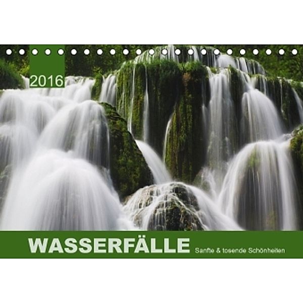 WASSERFÄLLE - Sanfte und tosende Schönheiten (Tischkalender 2016 DIN A5 quer), Lucyna Koch